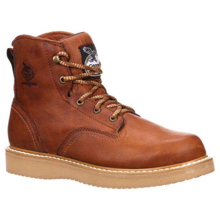 Georgia Boot Men's Wedge Boots - Barracuda Gold 11.5m,