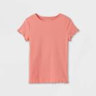 Girls' Short Sleeve T-shirt - Art Class Light Orange