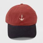 Concept One Men's Anchor Icon Dad Baseball Hat - Red One Size, Adult Unisex