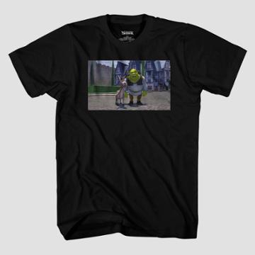 Men's Universal Shrek Short Sleeve Graphic T-shirt - Black