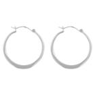 Distributed By Target Hoop Earrings Sterling Clutchless Circle Flat -