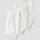 Baby 3pk Tank Bodysuit - Little Planet By Carter's White
