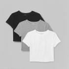 Women's Short Sleeve 3pk Bundle T-shirt - Wild Fable Xxs, One Color