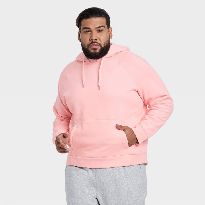 All In Motion Men's Cotton Fleece Pullover Sweatshirt - All In
