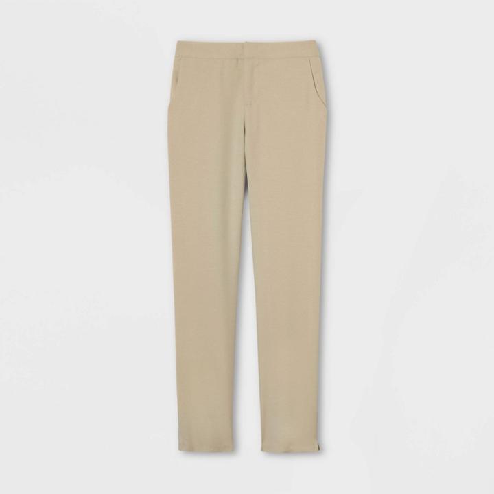 French Toast Girls' Uniform Stretch Skinny Performance Pants - Khaki