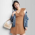Women's Short Sleeve Skater Dress - Wild Fable Dark Yellow Floral