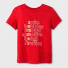 Toddler Boys' Summer Short Sleeve T-shirt - Cat & Jack Red