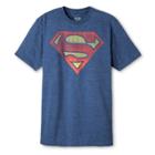 Dc Comics Men's Superman Short Sleeve Graphic T-shirt Navy