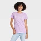Grayson Threads Women's Dancing Skeletons Short Sleeve Graphic T-shirt - Purple