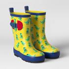 Boys' Rain Boots Dino Yellow M - Sun Squad , Boy's,