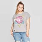 Target Women's Coca-cola Plus Size Short Sleeve Classic T-shirt (juniors') - Gray/red/blue