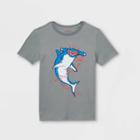 Boys' 'heart Eyes Hammerhead Shark' Short Sleeve Graphic T-shirt - Cat & Jack Heather Gray