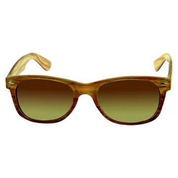 Outlook Eyewear Women's Surf Sunglasses With Wood Grain Print - Brown