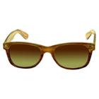 Outlook Eyewear Women's Surf Sunglasses With Wood Grain Print - Brown