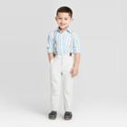 Oshkosh B'gosh Toddler Boys' Suspender Woven Pants - White 12m, Toddler Boy's, Beige