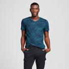 Men's Floral Print Standard Fit Short Sleeve V-neck T-shirt - Goodfellow & Co