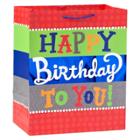 Spritz Happy Birthday Bold Colors Gift Bag -