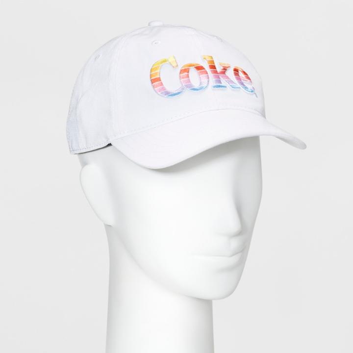 Women's Coca-cola Baseball Hat - White