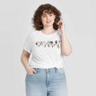 Women's Disney Mickey And Friends Plus Size Short Sleeve Graphic T-shirt (juniors') - White 2x, Women's,