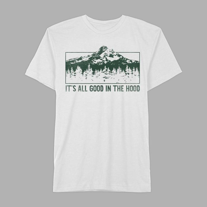 Men's Short Sleeve It's All Good In The Hood Graphic T-shirt - Awake White