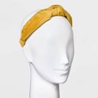 Corduroy Top Knot Headband - Universal Thread Golden Yellow