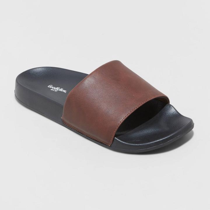 Men's Denver Slide Sandals - Goodfellow & Co Brown