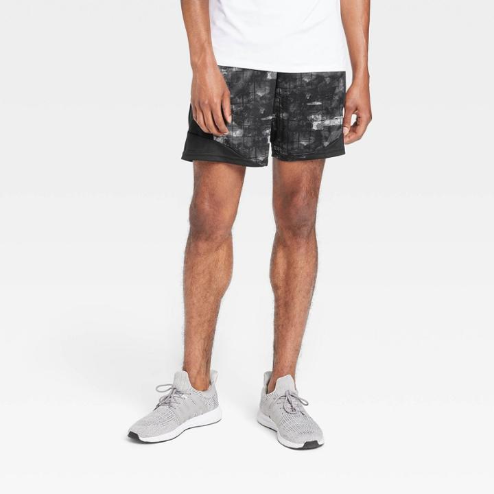 Men's Basketball Shorts - All In Motion Black/white