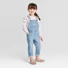 Oshkosh B'gosh Toddler Girls' Embroidered Overall - Blue 12m, Toddler Girl's