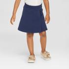Toddler Girls' Knit Uniform Skort - Cat & Jack Navy (blue)
