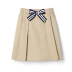 French Toast Girls' Uniform Skort With Bow - Khaki