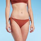 Women's Side-tie Hipster Bikini Bottom - Shade & Shore Rust