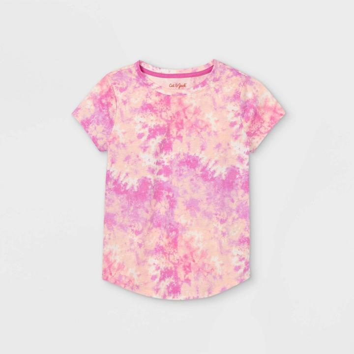 Girls' Printed Short Sleeve T-shirt - Cat & Jack Purple