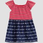 Baby Girls' Stars And Stripes Dress - Just One You Made By Carter's Blue/red