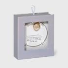 No Brand Stainless Steel Mom Pearl Cubic Zirconia Charm Bracelet - Gold