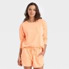 Women's French Terry Sweatshirt - Universal Thread Orange