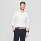 Men's Slim Fit Long Sleeve Northrop Poplin Button-down Shirt - Goodfellow & Co White
