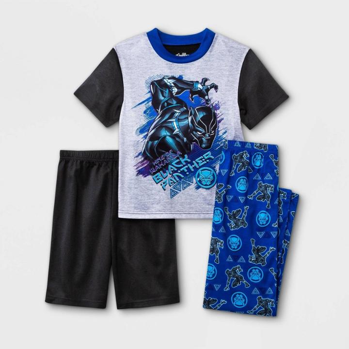 Boys' Marvel Black Panther 3pc Pajama