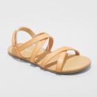 Girls' Nia Strappy Ankle Strap Sandals - Cat & Jack Tan