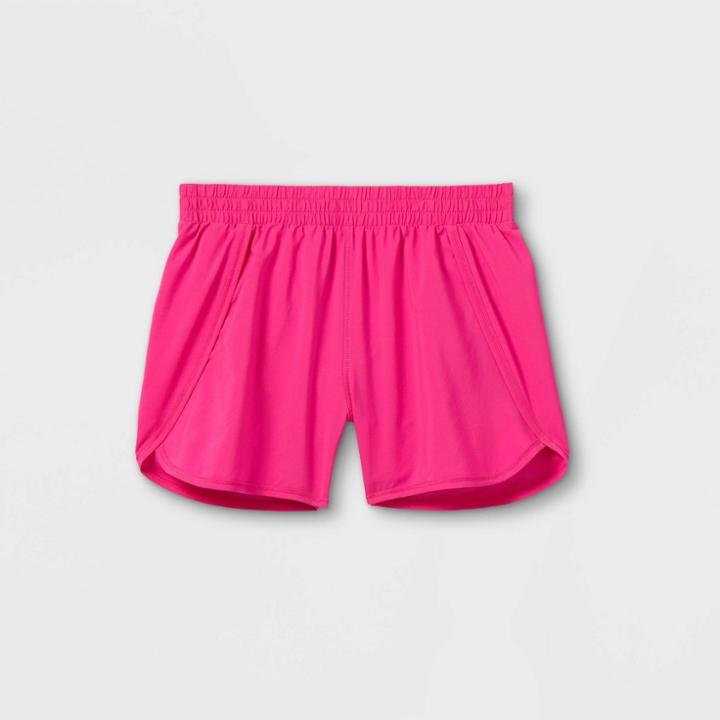 Girls' Run Shorts - All In Motion Fuchsia