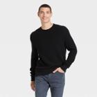 Men's Regular Fit Crewneck Pullover Sweater - Goodfellow & Co Black