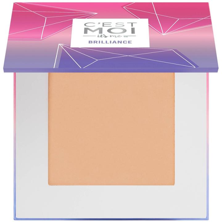C'est Moi Brilliance Pressed Powder Foundation Sand (brown)
