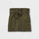 Girls' Belted Utility Skirt - Art Class Olive