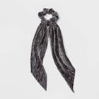 Texture Velvet Tail Hair Twister - A New Day Charcoal Gray