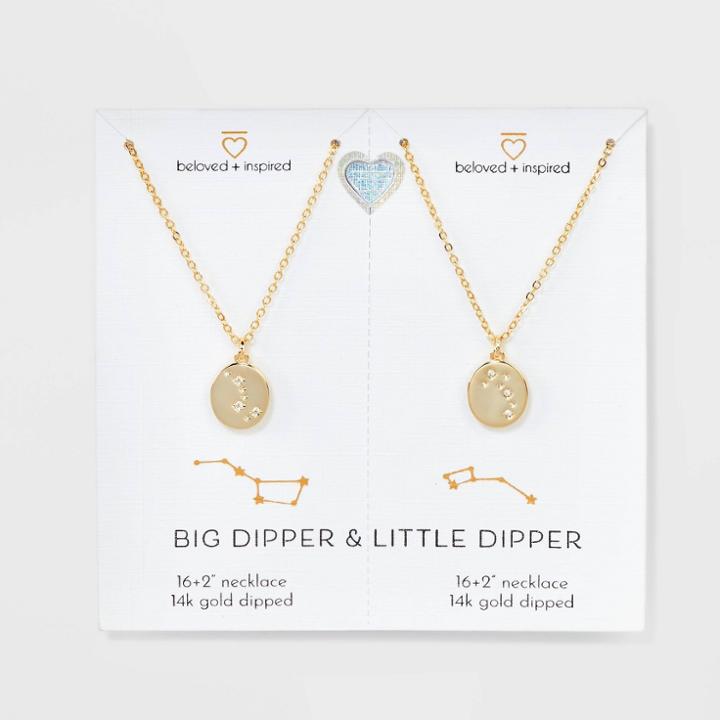 Beloved + Inspired 14k Gold Dipped Big Dipper Little Dipper Chain Necklace