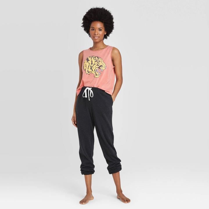 Women's Cropped Tiger Graphic Tank Top - Colsie Rust Xs, Women's, Red