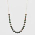Bead Long Necklace - Universal Thread Green/gold,