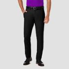 Haggar Men's Cool 18 Pro Slim Fit Flat Front Casual Pants - Black