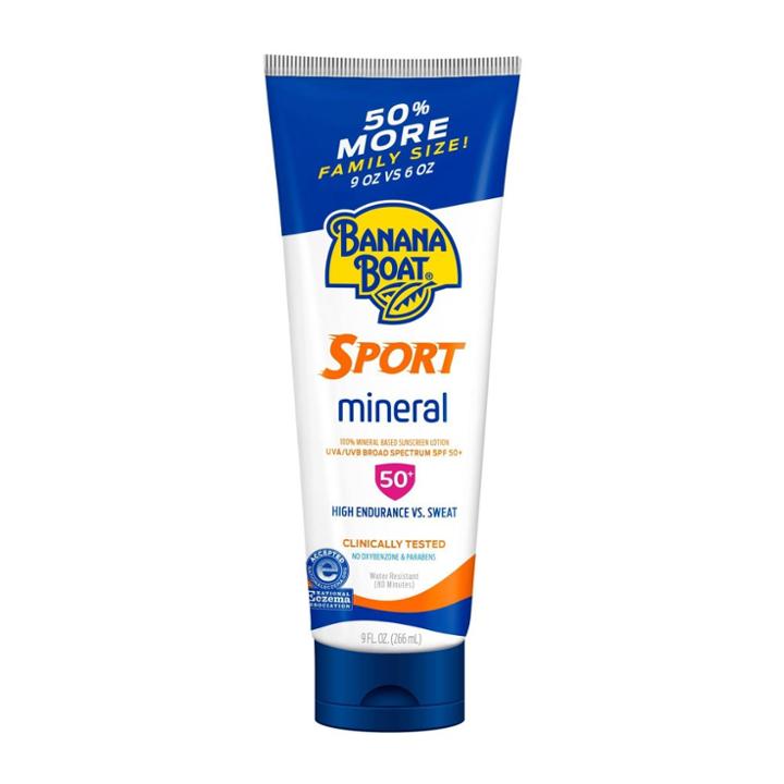 Banana Boat Sport 100% Mineral Sunscreen Lotion -