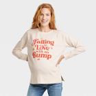 Falling In Love With My Bump Graphic Maternity Sweatshirt - Isabel Maternity By Ingrid & Isabel Off-white