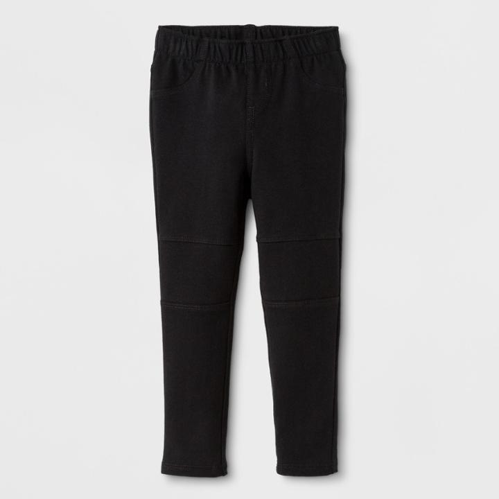 Toddler Girls' Leggings - Cat & Jack Black